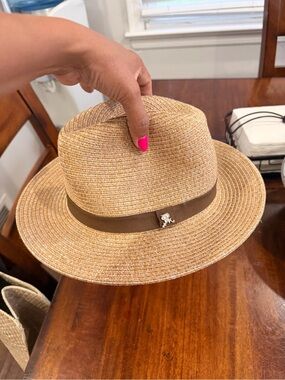 ST REGIS Maldives Straw Fedora Hat with Brown Band - Men or Women Accessories